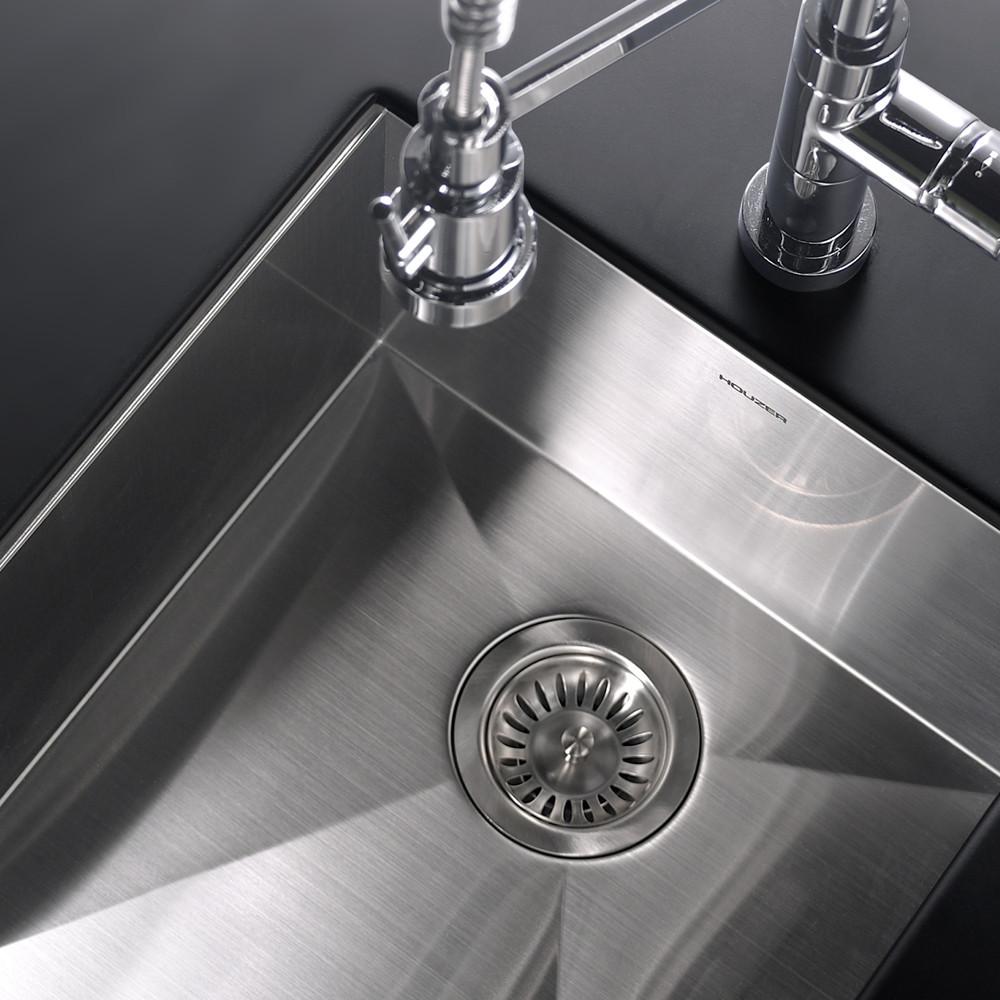 Houzer CTR-1700 Contempo Series Undermount Stainless Steel Bowl Bar/Prep Sink Bar Sink - Undermount Houzer 