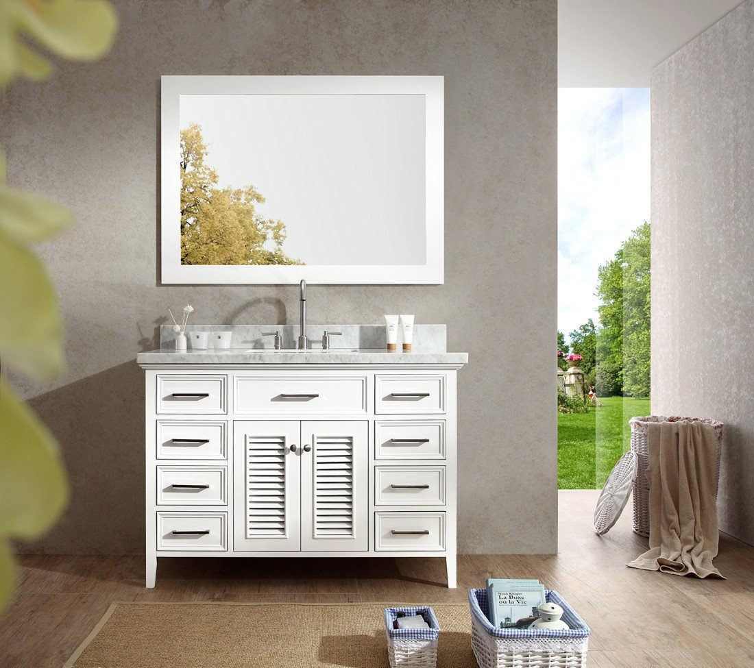 ARIEL Kensington 49" Single Sink Bathroom Vanity Set Solid Wood with Countertop Vanity ARIEL 