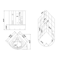 Thumbnail for ARIEL Platinum DA324HF3 Steam Shower Steam Shower ARIEL
