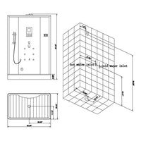 Thumbnail for ARIEL Platinum DZ956F8 Steam Shower Steam Shower ARIEL