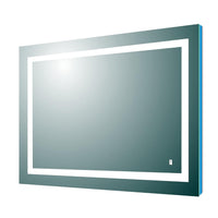 Thumbnail for Eviva EVMR52 Deco Piece Wall Mounted Lighted Bathroom Vanity, Backlit LED Mirror with Frame Lights Bathroom Vanity Eviva 36 X 30