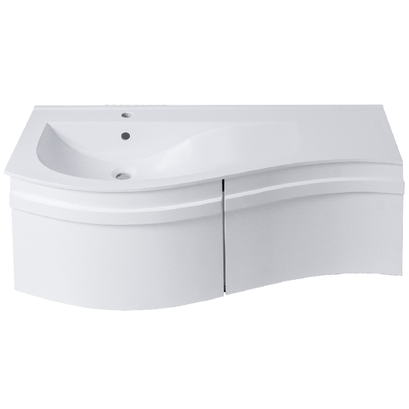 Eviva Eclipse 44 Inch White Bathroom Vanity Bathroom Vanity Eviva