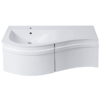 Thumbnail for Eviva Eclipse 44 Inch White Bathroom Vanity Bathroom Vanity Eviva