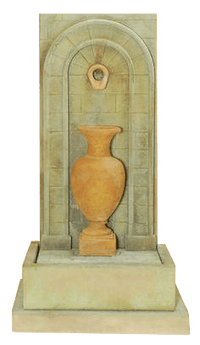 Thumbnail for Etruria Urn Wall Outdoor Cast Stone Garden Fountain Tall Urn Fountain Tuscan