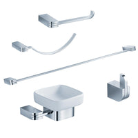 Thumbnail for Fresca Solido 5-Piece Bathroom Accessory Set - Chrome Bathroom Accessory Set Fresca 