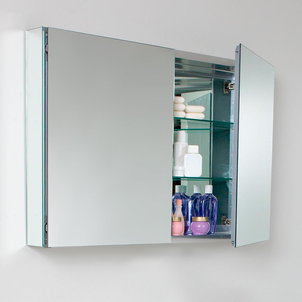 Fresca 40" Wide Bathroom Medicine Cabinet w/ Mirrors Medicine Cabinet Fresca 