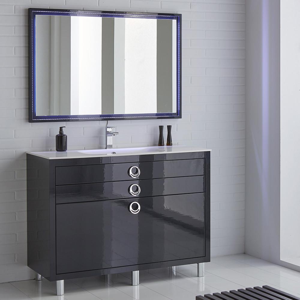 Fresca Platinum Due 48" Modern Stylish Bathroom Vanity Glossy Cobalt Blue Base Vanity Fresca