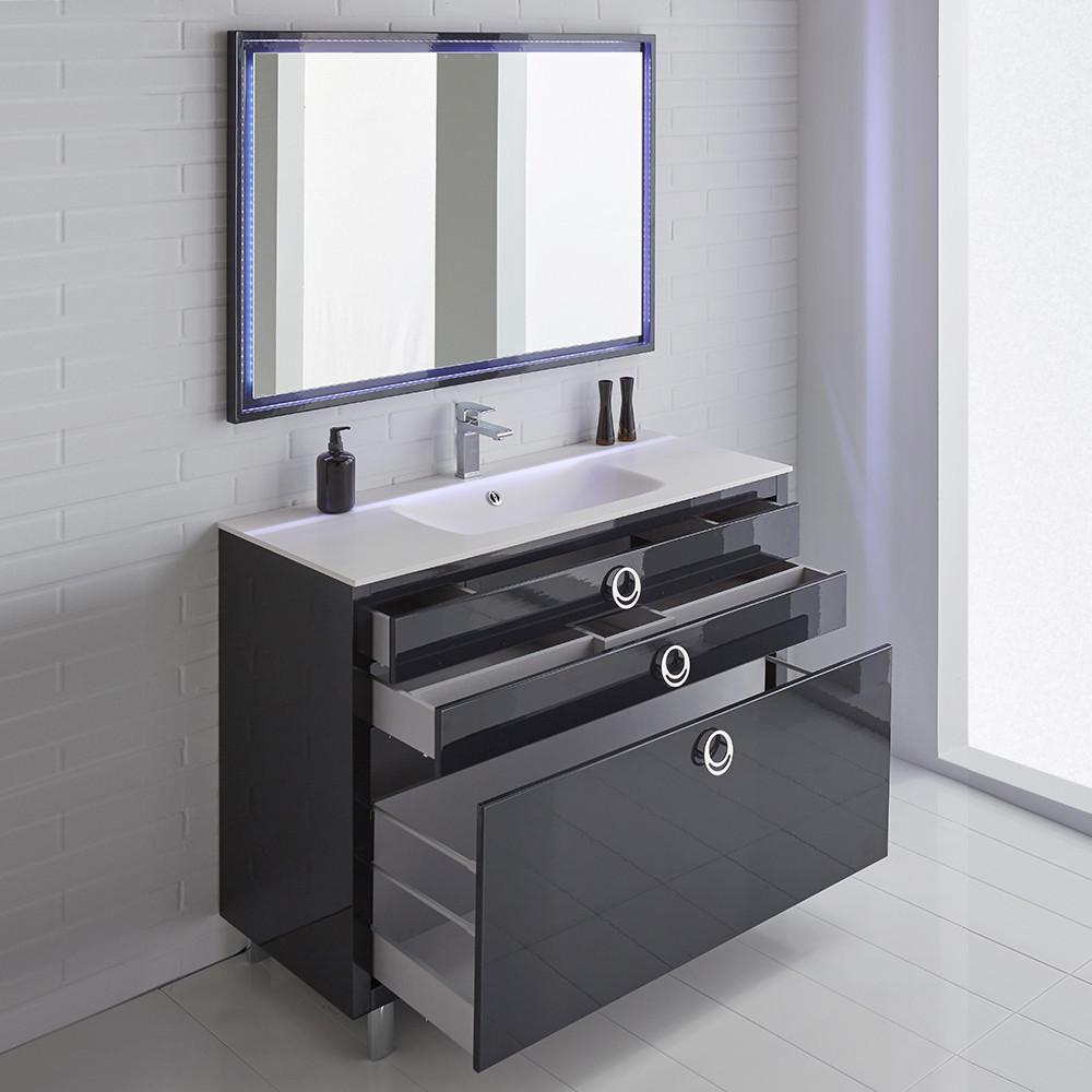 Fresca Platinum Due 48" Modern Stylish Bathroom Vanity Glossy Cobalt Blue Base Vanity Fresca