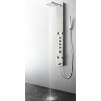 Thumbnail for Fresca Pavia Stainless Steel (Brushed Silver) Thermostatic Shower Massage Panel Shower Massage Panel Fresca