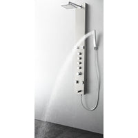 Thumbnail for Fresca Pavia Stainless Steel (Brushed Silver) Thermostatic Shower Massage Panel Shower Massage Panel Fresca