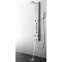 Thumbnail for Fresca Pavia Stainless Steel (Brushed Silver) Thermostatic Shower Massage Panel Shower Massage Panel Fresca