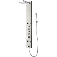Thumbnail for Fresca Pavia Stainless Steel (Brushed Silver) Thermostatic Shower Massage Panel Shower Massage Panel Fresca