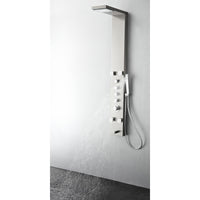 Thumbnail for Fresca Verona Stainless Steel (Brushed Silver) Thermostatic Shower Massage Panel Shower Massage Panel Fresca