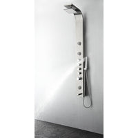 Thumbnail for Fresca Geona Stainless Steel (Brushed Silver) Thermostatic Shower Massage Panel Shower Massage Panel Fresca