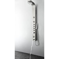 Thumbnail for Fresca Geona Stainless Steel (Brushed Silver) Thermostatic Shower Massage Panel Shower Massage Panel Fresca