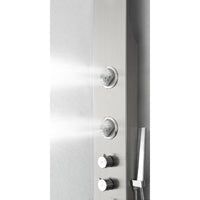 Thumbnail for Fresca Geona Stainless Steel (Brushed Silver) Thermostatic Shower Massage Panel Shower Massage Panel Fresca