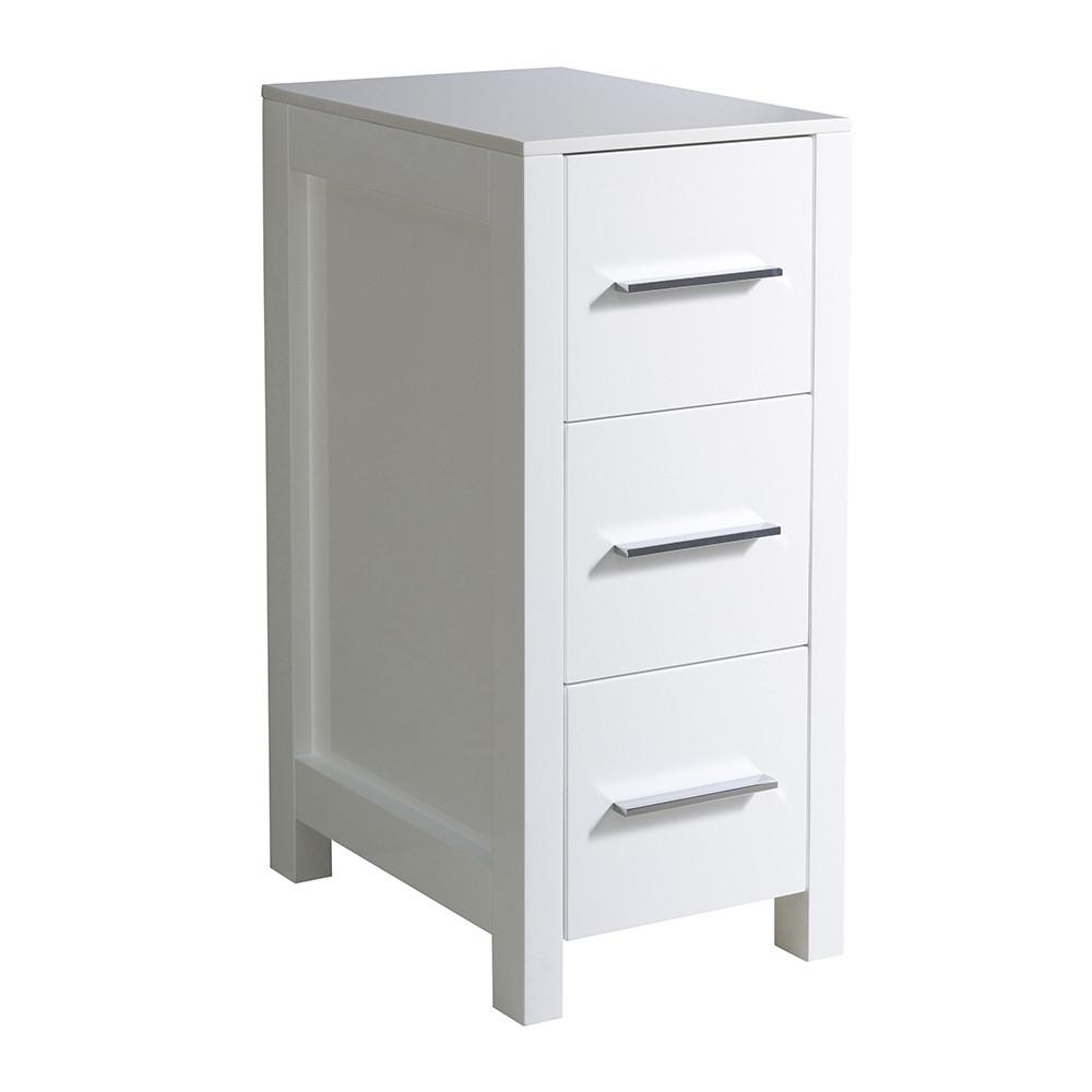 Fresca Torino 12" White Bathroom Linen Side Cabinet Linen Cabinet Fresca