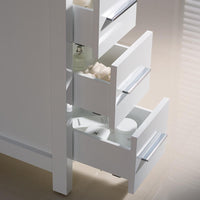 Thumbnail for Fresca Torino White Tall Bathroom Linen Side Cabinet Linen Cabinet Fresca 