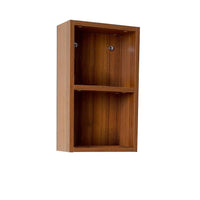 Thumbnail for Fresca Teak Bathroom Linen Side Cabinet w/ 2 Open Storage Areas Linen Cabinet Fresca