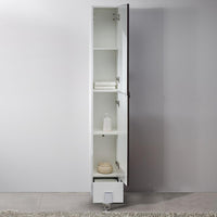 Thumbnail for Fresca Adour Dark Walnut Bathroom Linen Side Cabinet Linen Cabinet Fresca 