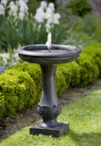 Chatsworth Outdoor Garden Birdbath Fountain Fountain Campania International 