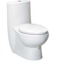 Thumbnail for Fresca Delphinus One-Piece Dual Flush Toilet w/ Soft Close Seat Toilets Fresca