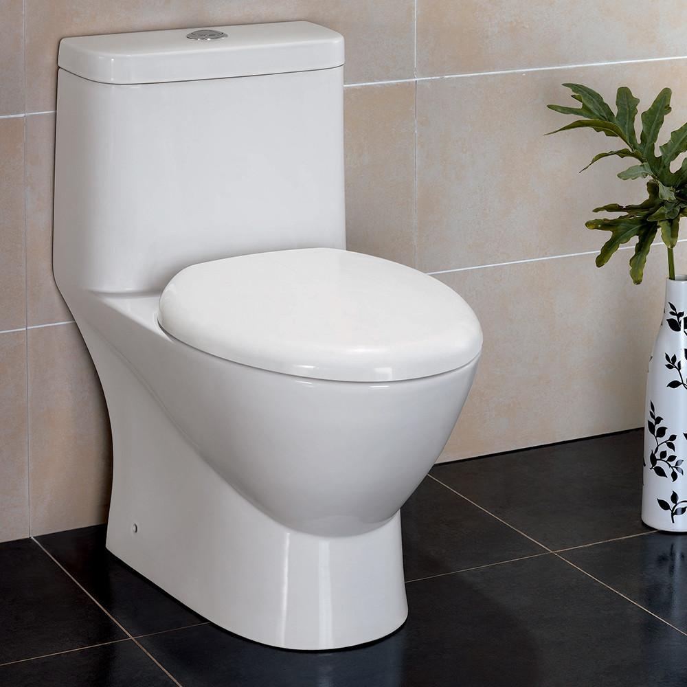 Fresca Serena One-Piece Dual Flush Toilet w/ Soft Close Seat Toilets Fresca