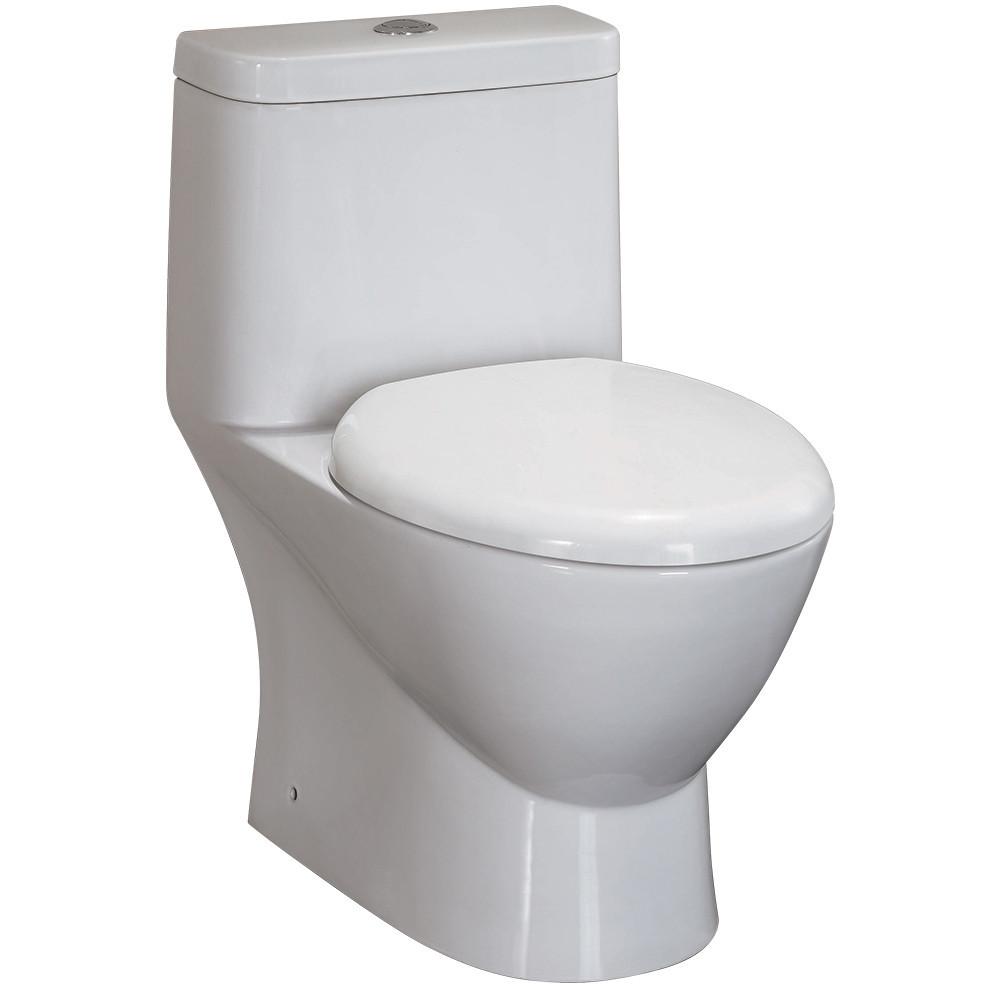 Fresca Serena One-Piece Dual Flush Toilet w/ Soft Close Seat Toilets Fresca