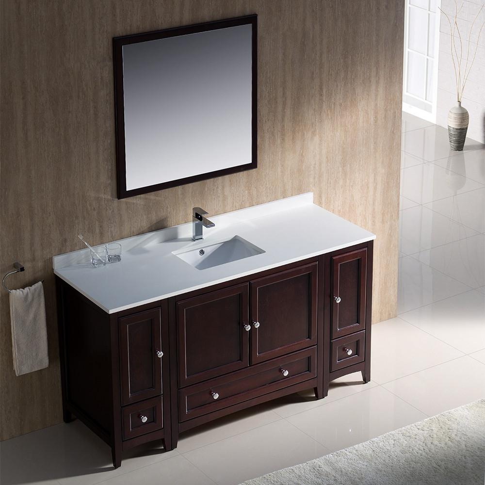 Fresca Oxford 60" Mahogany Traditional Bathroom Vanity Vanity Fresca
