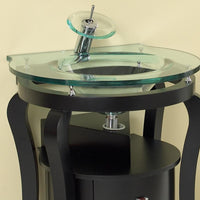 Thumbnail for Fresca Simpatico Espresso Modern Bathroom Vanity w/ Mirror & Shelves Vanity Fresca