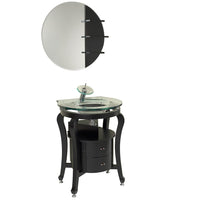 Thumbnail for Fresca Simpatico Espresso Modern Bathroom Vanity w/ Mirror & Shelves Vanity Fresca