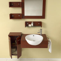 Thumbnail for Fresca Stile Modern Bathroom Vanity w/ Mirror & Side Cabinet Vanity Fresca