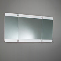 Thumbnail for Fresca Modern Bathroom Vanity with 3 Panel Folding Mirror & Free Faucet - White Vanity Fresca