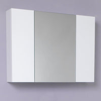 Thumbnail for Fresca Modello White Modern Bathroom Vanity w/ Marble Countertop Vanity Fresca