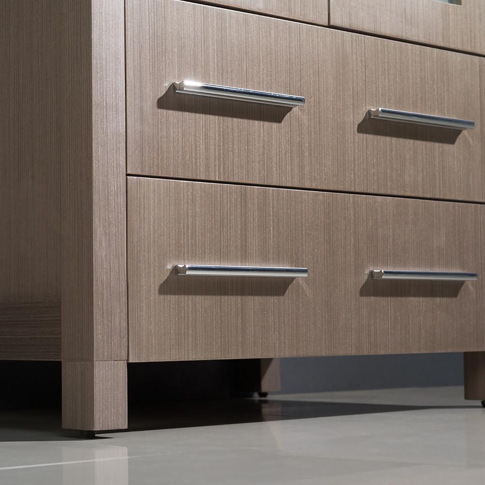 Fresca Torino 24" Gray Oak Modern Bathroom Vanity w/ Vessel Sink Vanity Fresca