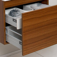 Thumbnail for Fresca Nano Teak Modern Bathroom Vanity w/ Medicine Cabinet Vanity Fresca