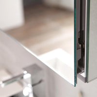 Thumbnail for Fresca Nano White Modern Bathroom Vanity w/ Medicine Cabinet Vanity Fresca