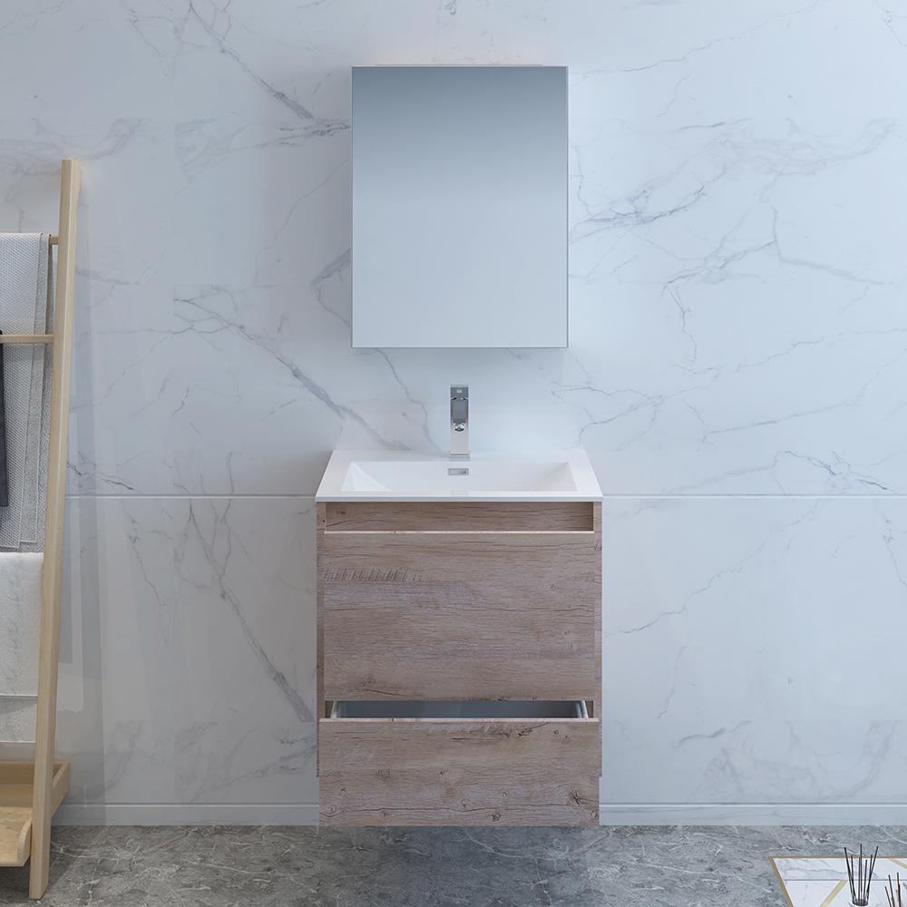 Fresca Catania 24" Wall Hung Modern Bathroom Vanity w/ Medicine Cabinet Vanity Fresca