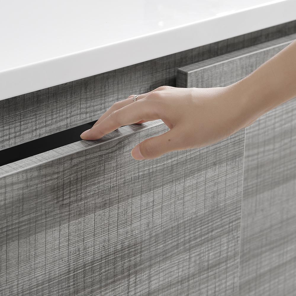 Fresca Lazzaro 84" Free Standing Double Sink Modern Bathroom Vanity w/ Medicine Cabinet Vanity Fresca