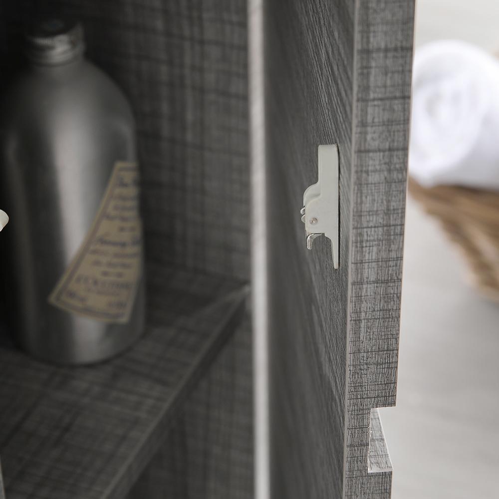 Fresca Lazzaro 84" Free Standing Double Sink Modern Bathroom Vanity w/ Medicine Cabinet Vanity Fresca