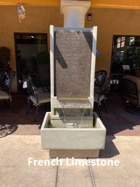 Thumbnail for Lemon Lavabo Wall Cast Stone Outdoor Fountain Fountain Tuscan French Limestone (FL) 
