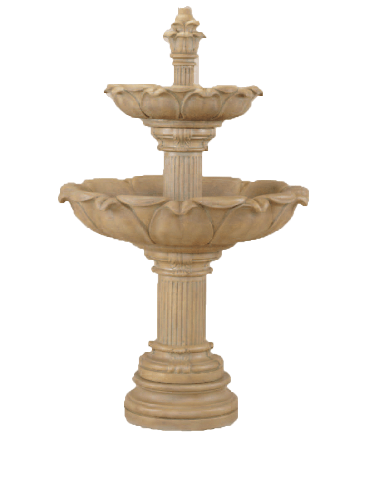 Acquarossa Two Tier Cast Stone Outdoor Garden Fountain Fountain Tuscan 