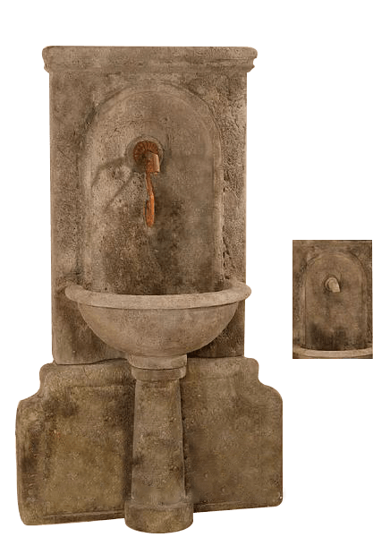 Imperia Antica Wall Outdoor Cast Stone Garden Fountain For Spout Fountain Tuscan