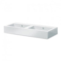Thumbnail for LaToscana White Fuori Rectangular Box Porcelain Bathroom Sink Vessel Sink Latoscana 