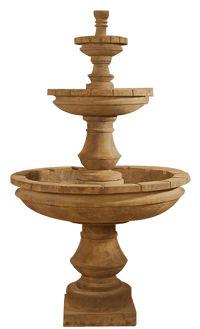 Thumbnail for Montefalco Three Tier Outdoor Cast Stone Garden Fountain Fountain Tuscan