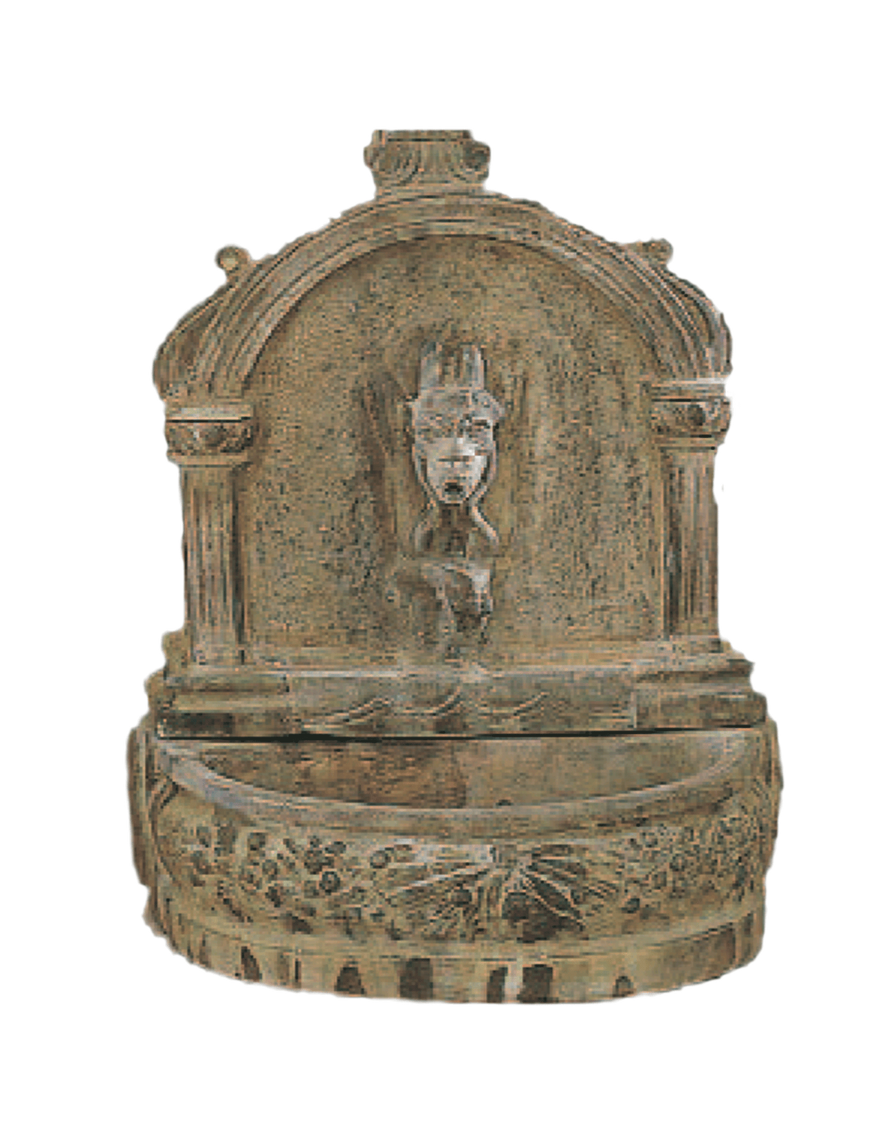 Notre Dame Tabletop Cast Stone Outdoor Garden Fountains With Spout Fountain Tuscan