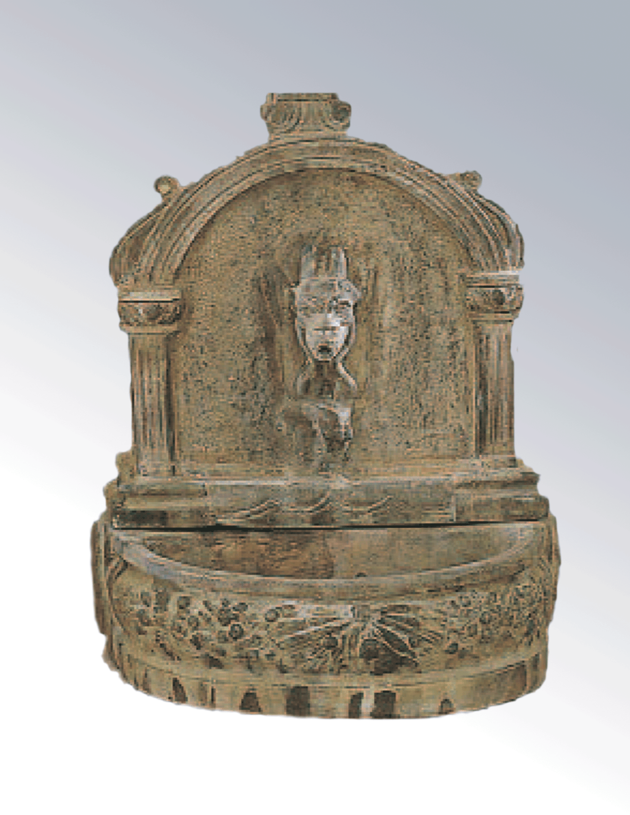 Notre Dame Tabletop Cast Stone Outdoor Garden Fountains With Spout Fountain Tuscan