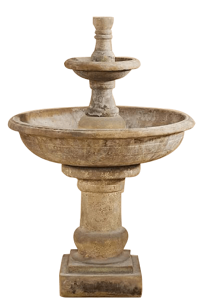 Pavana Two Tier Outdoor Cast Stone Garden Fountain Fountain Tuscan