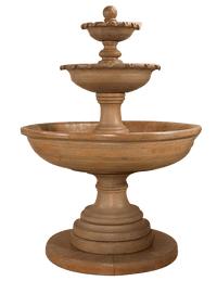 Thumbnail for Porta Elisa Three Tier Outdoor Cast Stone Garden Fountain Fountain Tuscan