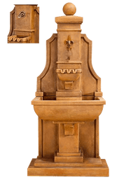 Thumbnail for Provenza Wall Outdoor Cast Stone Garden Fountain For Spout Fountain Tuscan